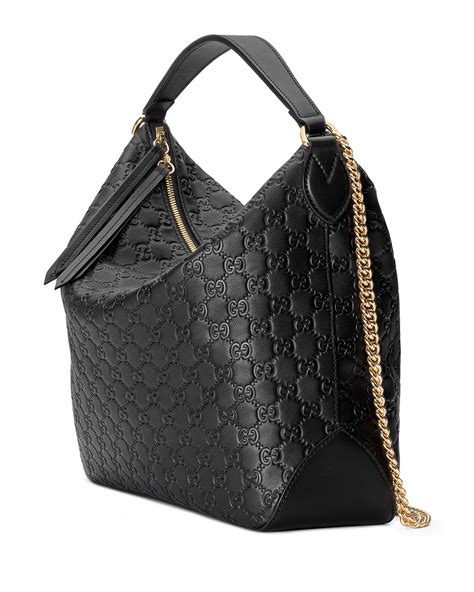 gucci hobo monogram bag|Gucci guccissima hobo bag.